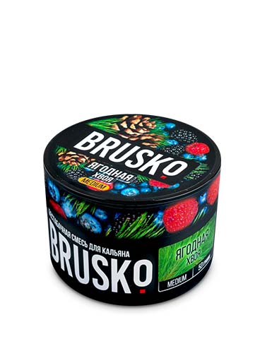 אריזת טבק לנרגילה Brusko Berry Needles בטעם פירות יער עם ניחוח מחטי אורן