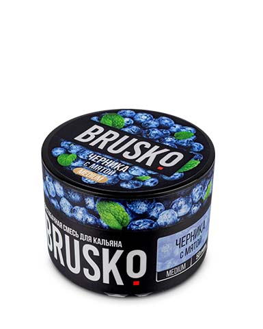 BRUSKO בטעם אוכמניות עם נענע