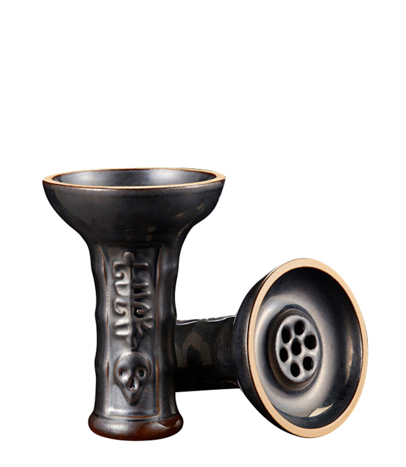 Big Maks Hooligan Roller Silver קערת נרגילה קרמיקה קערת נרגילה Big Maks × Hooligan Roller Silver – קערת קרמיקה בעיצוב כסוף ייחודי