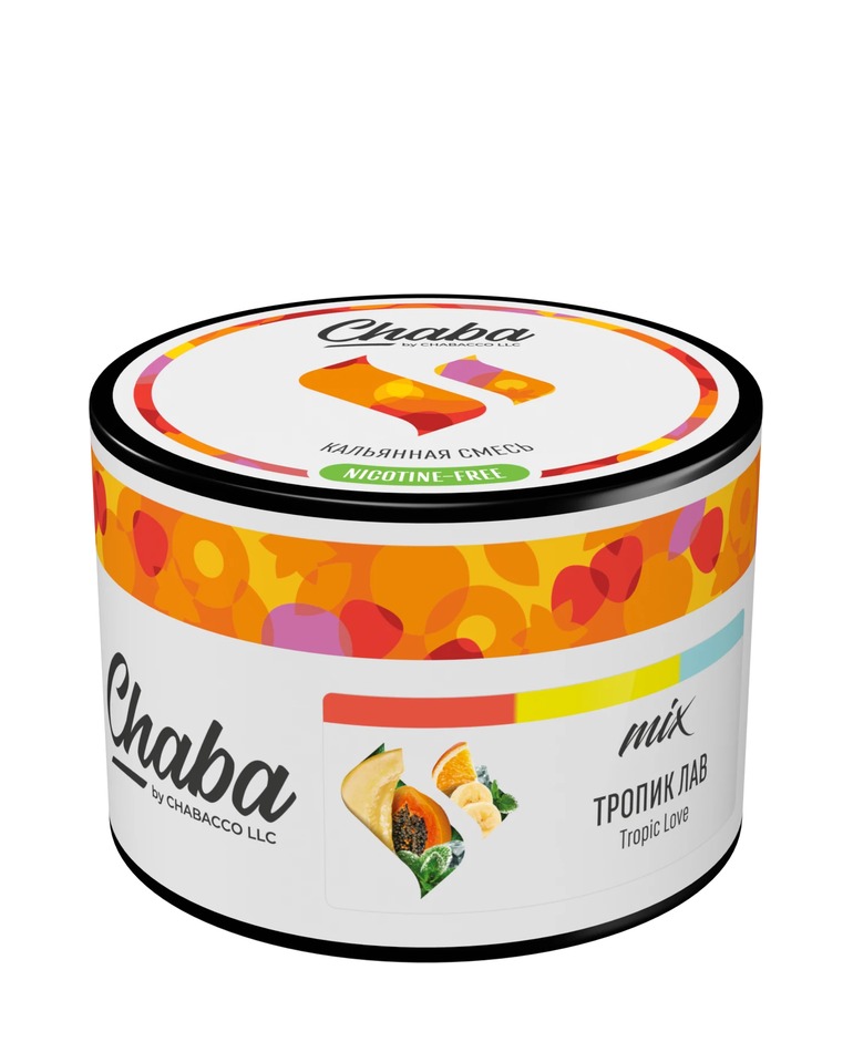 תערובת לנרגילה Chabacco Free Tropic Love 50 גרם