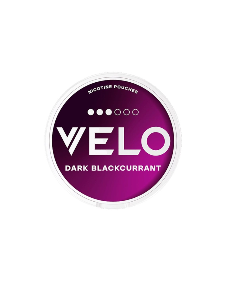 Snus VELO 8mg_p Dark Blackcurrant סנוס VELO Dark Blackcurrant 8 מ"ג